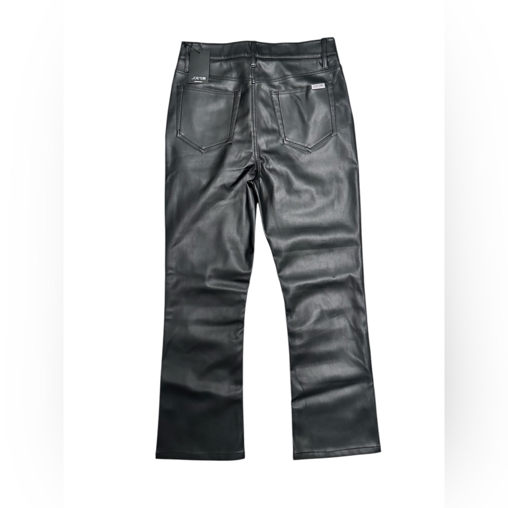 JOE’s Jeans Faux Leather Cropped Ankle Flare Bootcut Women Size 26 $218 MSRP NWT - Picture 4 of 9